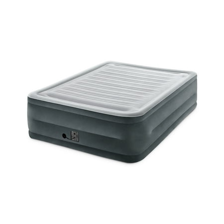 Intex 22″ Queen Comfort Plush High Rise DuraBeam Airbed Mattress with Built-In Pump