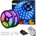 thumbnail image 1 of AIR-LED Lights, 32.8ft Dimmable RGB LED Light Strips, Led Light Strip with Remote Control, 300 LEDs 12V 10M Led Lights Strip for Bedroom, Kitchen and More, Non-Waterproof (16.4ft*2), 1 of 4