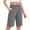 04:Dark Heather Grey, variant on SPECIALMAGIC Cotton Sweat Shorts with Pockets for Women 10" Athletic Lounge Sports Workout Bermuda Knee Shorts