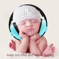 thumbnail image 3 of Orejeras azules y verdes Orejeras insonorizadas para bebés Protección para bebés para niños Orejeras con reducción de ruido para dormir antiruido Auriculares Aviones para dormir, 3 of 5