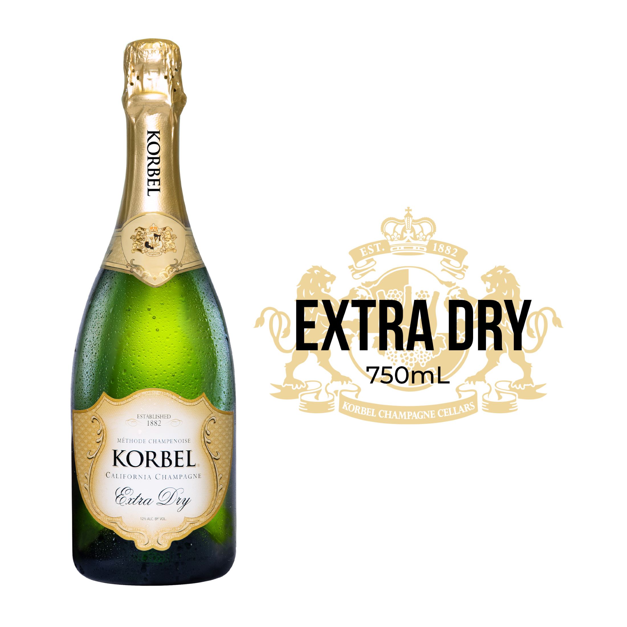 Korbel Extra Dry California Sparkling White Wine, 750ml Bottle - image 3 of 11