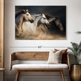thumbnail image 3 of Elephant Stock Magnificent Horses Wall Art - Horizontal Canvas Wall Art - Living Room Wall Decor - Animal Canvas - Blue And Gray Decor - 51" x 34", 3 of 8