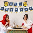 thumbnail image 7 of Jiibva Eid Mubarak Paper Banner Islamic Muslim Hanging Bunting Banner Ramadan Mubarak Party Hanging Garland for Fireplace Wall, 7 of 7