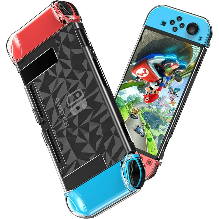 HEYSTOP Nintendo Switch Case with Screen Protector Dockable Clear