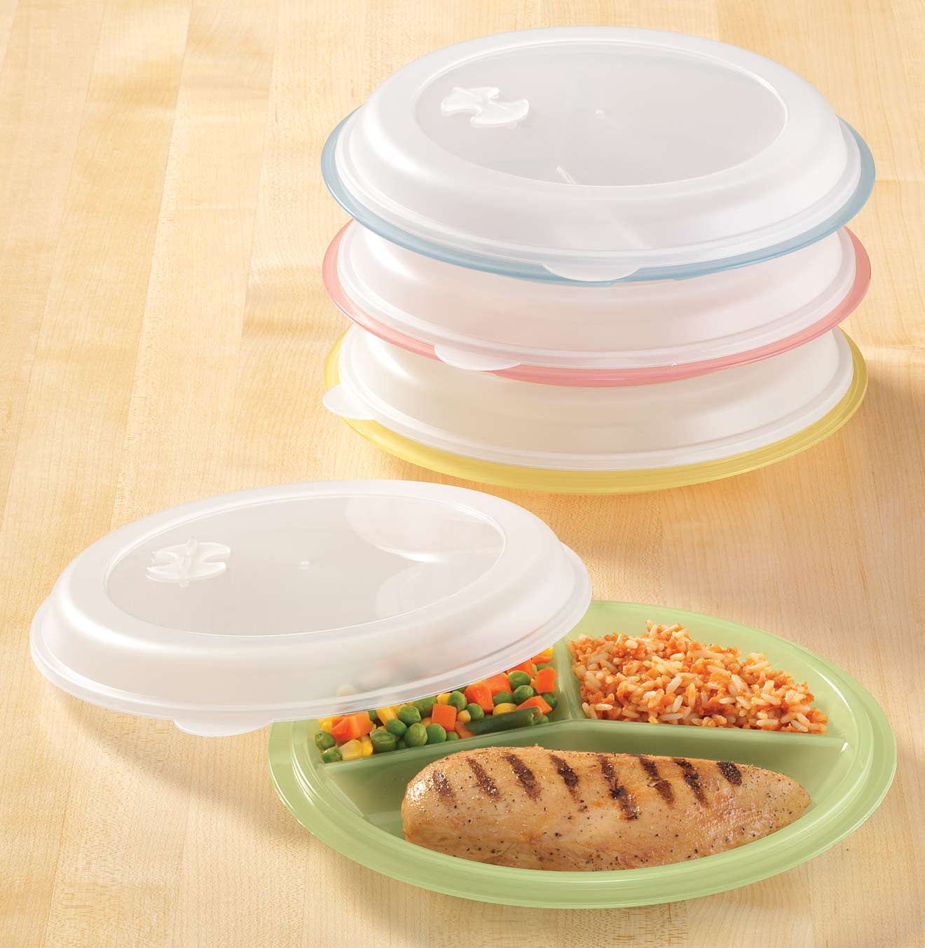 Microwavable Divided Dinner Plates With Lids – BestMicrowave