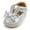 Silver, variant on Utoimkio Baby Girls Dress Shoes Infant Cute Bowknot Flats Non-Slip Soft Sole Princess Shoes for Newborn 6-12 Months