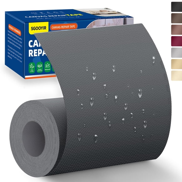 Cinta Reparadora de Lona Impermeable Sgooyir Gris Oscuro 10x200cm
