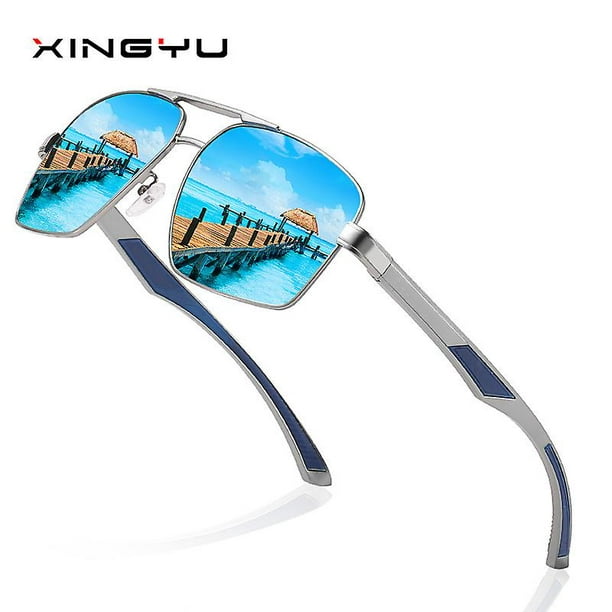 Men's Polarized Sunglasses Aluminum Magnesium Foot Spring Sunglasses Square  Glasses Series 359 Driving Mirror Business Sunglasses 