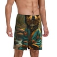 thumbnail image 2 of Sikiie Creekside Meditating Puppy Mens Pajama Shorts, Lightweight Lounge Pant with Pockets Soft Sleep Pj Shorts for MenXX-Large, 2 of 6