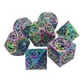 thumbnail image 1 of 7Pcs Hollow Metal DND Game Dice Steampunk Gear Wheel for RPG MTG Colorful, 1 of 5