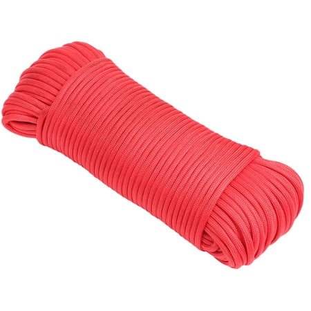 

1PC Multi-use Braided Rope Life Saving Rope Parachute Cord Outdoor Auxiliary Rope Safety Sling (Red 31m)