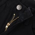 thumbnail image 3 of Lady Large Hole Destroyed Ripped Shorts Denim Hot Pants Jeans 2XL Black, 3 of 8
