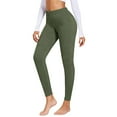 thumbnail image 2 of Endives Women's Winter Fleece Line Pants Thermal High Elastic Yoga Leggings Elastic Waist Yoga Legging, 2 of 5