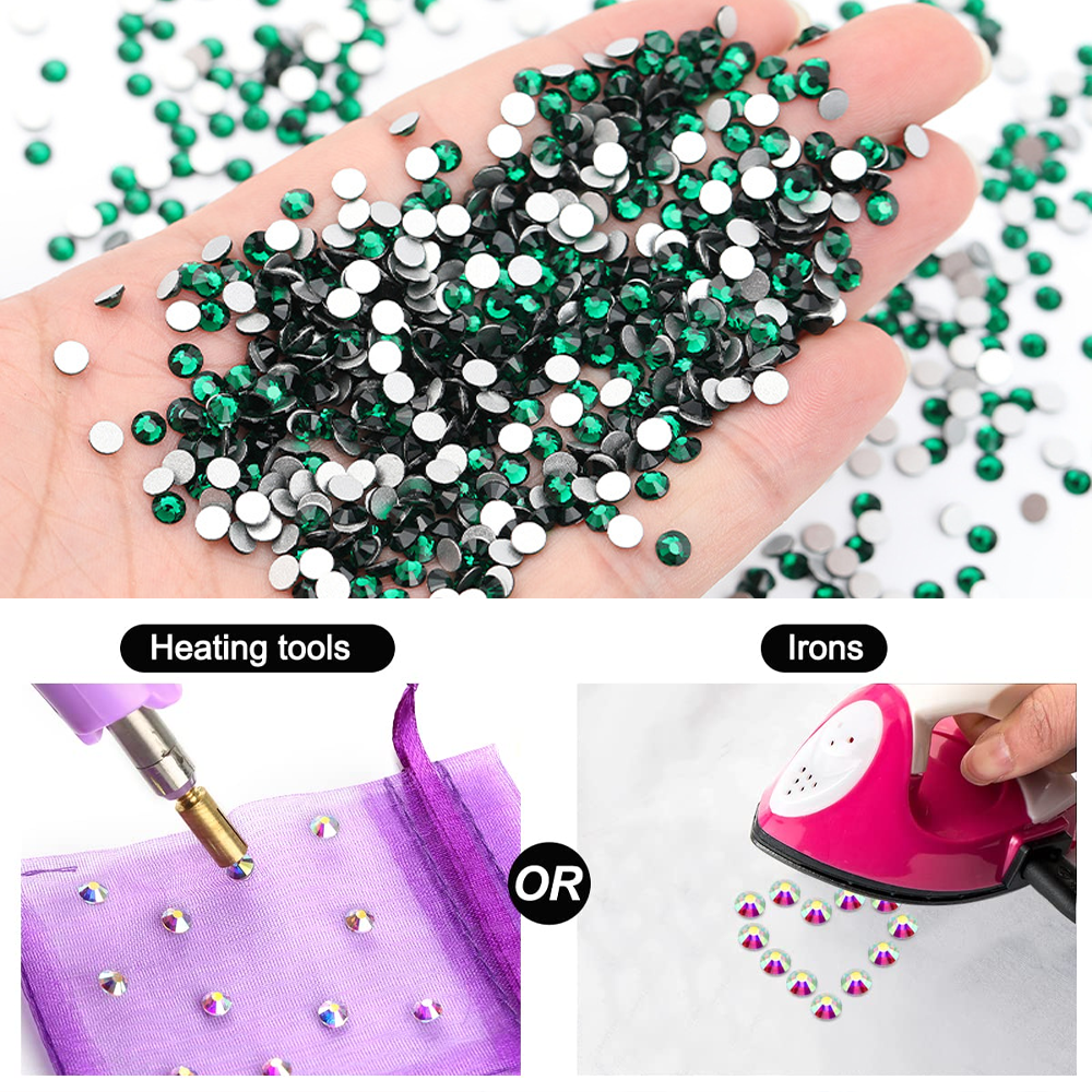 Flatback Crystal Rhinestones, Flat Back Crystals for Craft Clothes Nail  Face Art 