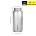 thumbnail image 2 of SILVERANT brand Large Titanium Water Bottle Wide Mouth -1200ml/42.2 fl oz & 1500ml/52.8 fl oz, 2 of 12