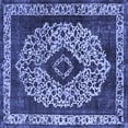 thumbnail image 1 of Ahgly Company Indoor Square Oriental Blue Industrial Area Rugs, 6' Square, 1 of 4