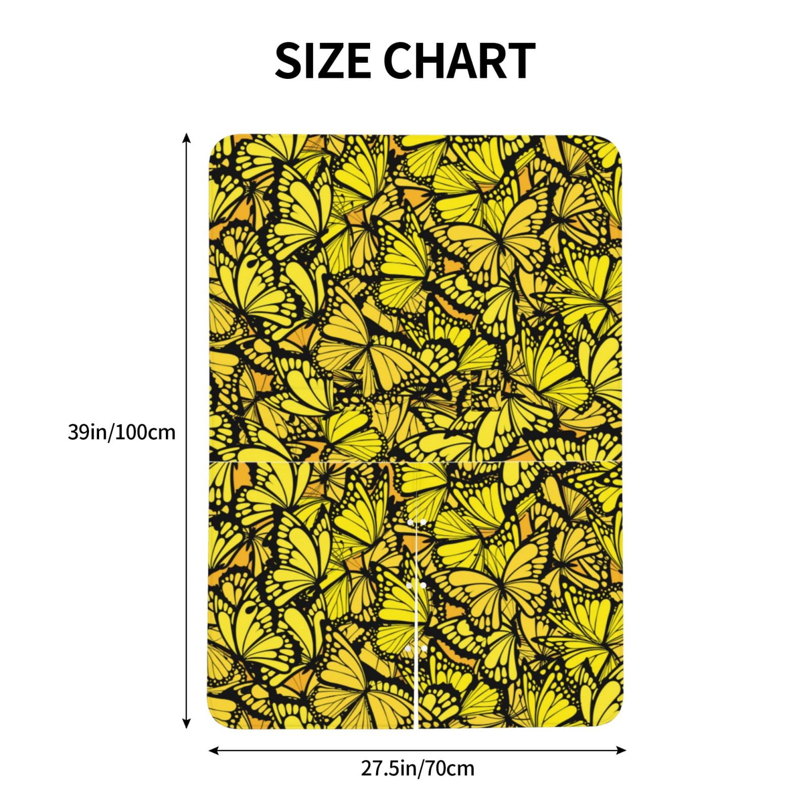 Naloa Yellow Butterflies Baby Car Seat Cover, Breathable Baby Carrier Cover, Multiuse Baby Carrier Cover & Nursing Breastfeeding Cover