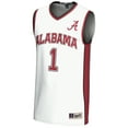 thumbnail image 2 of Men's GameDay Greats #1  White Alabama Crimson Tide  Lightweight Basketball Jersey, 2 of 4