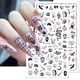 thumbnail image 2 of Calcomanías 3D para uñas calcomanías serpiente negra sangre arañazos payaso ojos de Halloween tatuaje diseño deslizante invierno manicura decoración SAF792 Tan Jianjun unisex, 2 of 2