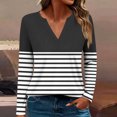 thumbnail image 2 of jjayotai Long Sleeve Shirts for Women V Neck Casual Fall Fashion Blouses Basic Tunic Tops Dressy Work Clothes, 2 of 6