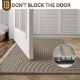 thumbnail image 5 of Front Door Mat 17''x30'', Brown Absorbent Muddy Dirt Resist Washable Non Slip Low-Profile Indoor Doormat, Easy Clean Welcome Entryway Door Mats, 5 of 9