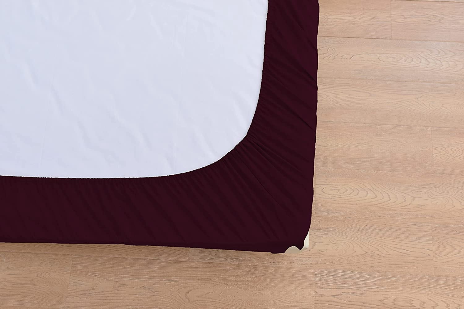 The Season Essentials Wrinkle Free Sheet Sets with Deep Pockets & Stain Resistant, 4 pc, 1800 Thread Count Based – Eggplant, King