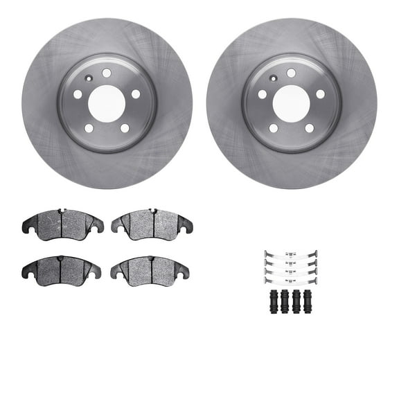 Dynamic Friction Company Front Brake Rotors with 5000 Advanced Brake Pads includes Hardware 6512-73385