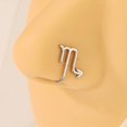 thumbnail image 3 of Zodiac Constellation Nose Clip Non Piercing Copper Material 12 Constellation Designs Durable Easy to Use for Daily Wear Parties Festivals Photoshoots Girls, 3 of 3