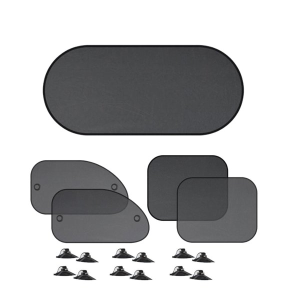 Parasol plegable para ventana de coche, incluye ventosas para evitar la exposición al sol. 5 piezas mixtas