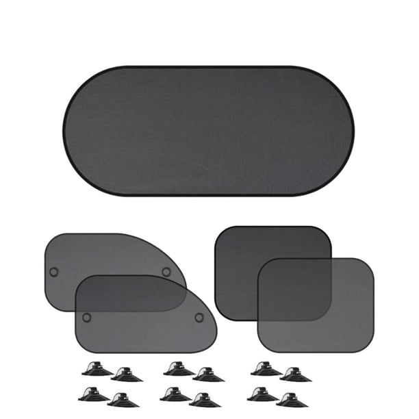 Parasol para ventana de coche con ventosas para proteger a los pasajeros 5 piezas mixtas