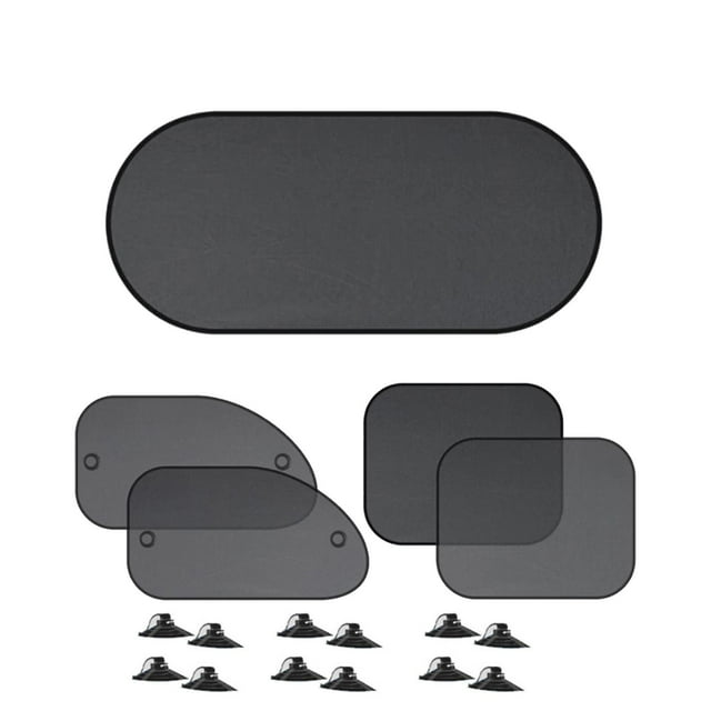 Parasol plegable para ventana de coche, incluye ventosas para evitar la exposición al sol. 5 piezas mixtas