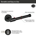 thumbnail image 5 of Design House Graz Park Wall Mount Toilet Paper Holder, Matte Black, 5 of 17