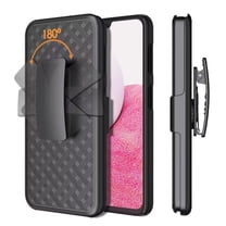 For Samsung Galaxy S20 Hybrid Built-in Kickstand Holster Combo 3in1 Swivel Belt Clip Armor PC Slim Shockproof Cover ,Xpm Phone Case [ Black ]