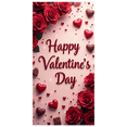 thumbnail image 3 of LUUFILx Valentine's Day Romantic Backdrop Roses Chocolate Hearts Banner Event Decorations Party Supplies Photography Props Celebration Background, 3 of 8
