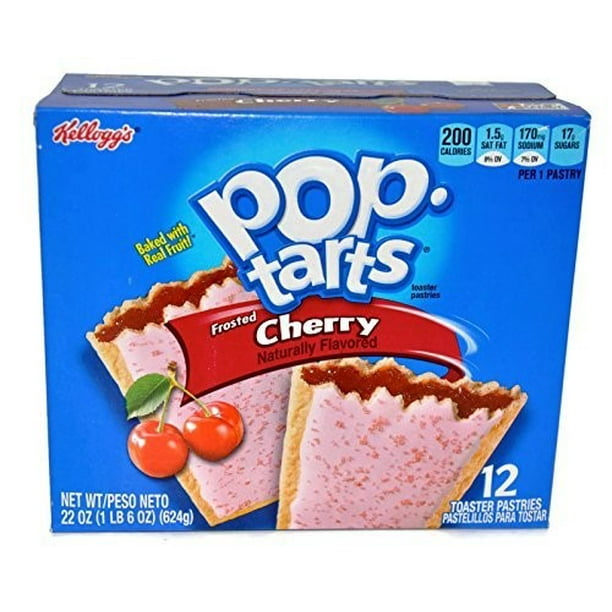3 Pack Kellogg S Pop Tarts Frosted Cherry 12 Ct Walmart Com Walmart Com