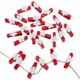 thumbnail image 4 of 50pcs Christmas Snowflake Mini Wooden Clips Mini Clips For Name Tags And Crafts(red), 4 of 5
