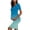 Blue, variant on Maternity Dress For Photoshoot Womens Short Sleeve Breast-Feeding Maternity Nursing Dress Bodycon Pregnancy Scoop Neck Ruched Midi Fitted Dresses For Women 2183