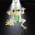 thumbnail image 6 of Naierhg Fashion Frog Metal Rhinestone Keyring Keychain Car Key Holder Bag Pendant Gift, 6 of 8