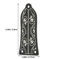 thumbnail image 2 of SEWCHICS 2Pack Electric Guitar Neck Plate Black for Guitar Enthusiasts Upgrades, 2 of 8