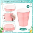 thumbnail image 2 of Kochorie 50 Pack Pink Disposable Plastic Cups 12 Ounce Drinking Party Bulk for Wedding Birthday Graduation Christmas Parties, Picnics Events, 2 of 4