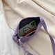 thumbnail image 4 of Bolsa casual de mujer de hombro simples de nailon diario para mujer (púrpura), 4 of 9
