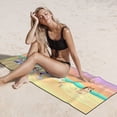 thumbnail image 6 of Masiiu Bluey Print Silver Fox Velvet Beach Towel, Soft Towel for Beach, Swimming, and Travel, 27.5x55in, 6 of 6