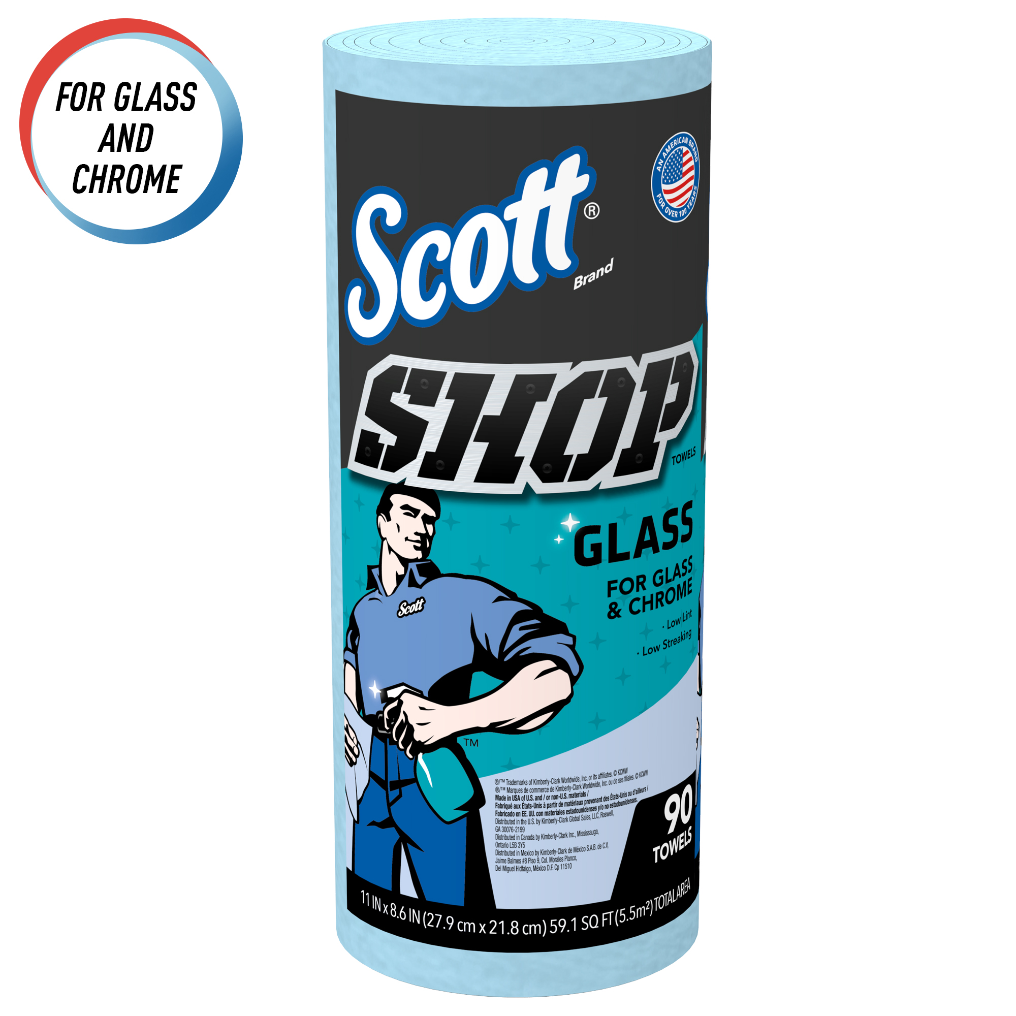 Scott Shop Towels Glass, 1 Roll, 90 sheets - image 2 of 8