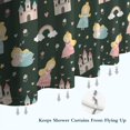 thumbnail image 6 of Dark Green Princess Castle Rainbow Pattern Shower Curtain 72"x84" ,Bathroom Decorative Shower Curtains Set with 12 Hooks,Modern Waterproof Washable Shower Curtain, 6 of 6
