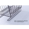 thumbnail image 4 of Matsuzay Estante de almacenamiento de Metal debajo del estante, estante de alambre, cesta de almacenamiento, vajilla, estante organizador de tazas, Almacenamiento y organización del hogar Negro Matsuzay HA025421-01, 4 of 5