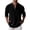 Black #002, variant on Mens Waffle Long Sleeve Retro Shirt Casual Button Down Thermal Henley Shirts Lightweight Plain Fall Tshirts Pullover 2XL