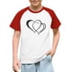 thumbnail image 1 of Blusas y camisas de manga corta con cuello redondo para niños y niñas, blusa de manga corta con estampado de cuello redondo, 1 of 7
