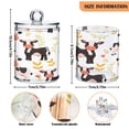 thumbnail image 2 of 4 Pack Qtip Holder Dispenser Cute Little Cow Clear Plastic Storage Apothecary Jars for Cotton Swabs Balls Pads Floss, 2 of 7