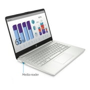 HP 14, Intel Core i5-1035G1, 8GB SDRAM, 256GB SSD, Natural Silver, Windows 10, 14-dq1059wm (Google Classroom Compatible)