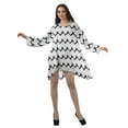 thumbnail image 3 of Moomaya Robes Décontractées Femmes Rayonne Robe Mini à Manches Longues pour Femmes, 3 of 4